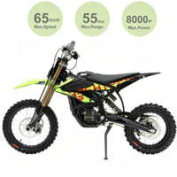 Moto tout-terrain électrique haute performance Surron pour enfants, modèle Hyper Bee 2026, avec batterie 58V 22Ah, 8000W
