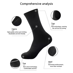 <span class=keywords><strong>Chaussettes</strong></span> de sport de compression en coton unisexe <span class=keywords><strong>avec</strong></span> logo personnalisé Funny Grip Toe Design for Youth Bottom Position Logo - Product Image 2