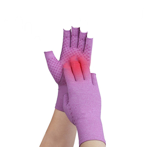 Gants de compression thérapeutiques sans doigts en cuivre pour l'arthrite - Product Image 3