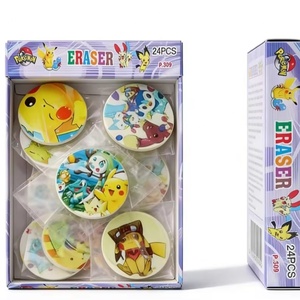 Precio de Fábrica Lindos Borradores Kawaii de 24 Piezas para Compartir con Amigos, Novedosos y Sostenibles, Juguete para Niños - Product Image 1