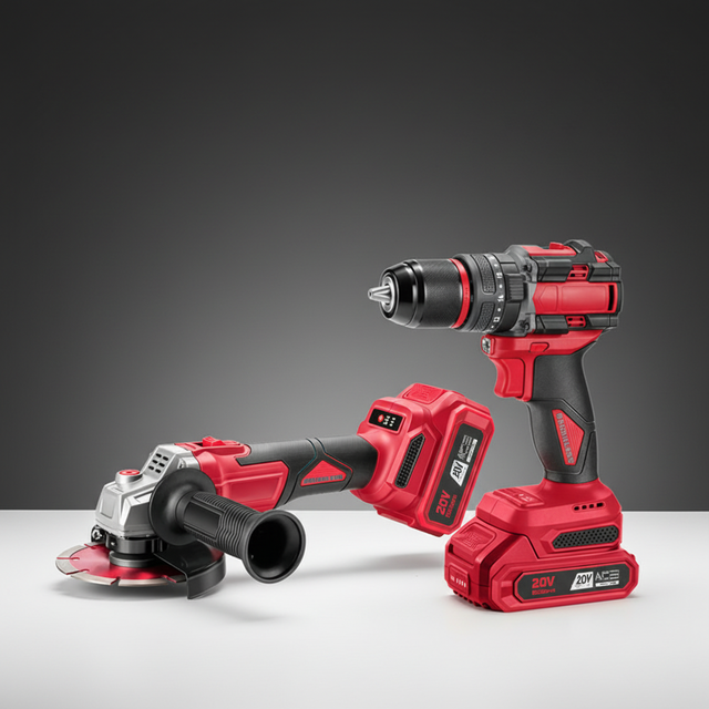 Factory Price VORAN 20V Brushless Cordless Tool Set 4-in-1 Power Tools Combo Kit with Charger and Battery for Wholesale Project