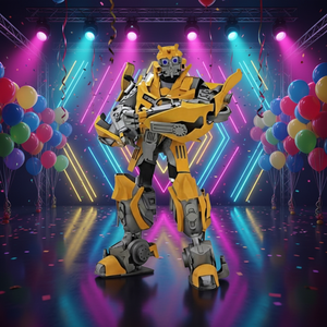 <span class=keywords><strong>Costume</strong></span> de robot réaliste de grande taille (10 pieds de haut) pour adulte, à porter à l'intérieur d'un boîte de nuit, avec combinaisons pour les fêtes de Noël - Product Image 1