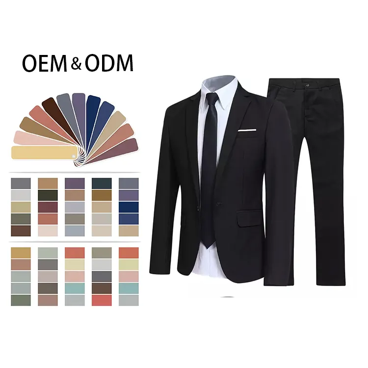 Custom Formal Dresses Men Suit Business Set Men 2 Piece Groomsmen Wedding Suits Groom Wedding Tuxedo