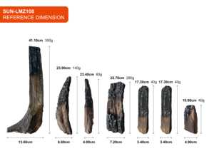 Ladrillos <span class=keywords><strong>de</strong></span> Fibra Cerámica Estilo Madera Natural para Chimenea, Accesorios Duraderos para Chimenea - Product Image 2