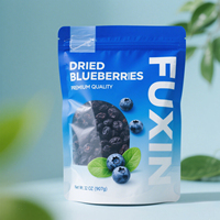 Sachet refermable personnalisé avec fenêtre, en plastique alimentaire, pour fruits secs, emballage de snacks, vente en gros