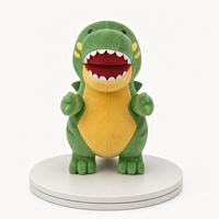 Peluche de dinosaure mignonne de haute qualité personnalisée, jouet en peluche OEM ODM, rembourrage en coton PP, pour cadeau d'enfant, décoration de la maison, souvenir