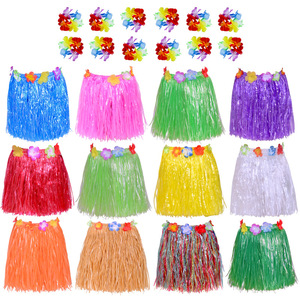 Set <span class=keywords><strong>di</strong></span> gonna in erba <span class=keywords><strong>per</strong></span> festa <span class=keywords><strong>di</strong></span> carnevale hawaiana festa <span class=keywords><strong>di</strong></span> nuoto estivo <span class=keywords><strong>per</strong></span> vacanze in spiaggia forniture <span class=keywords><strong>per</strong></span> decorazioni da spiaggia - Product Image 2