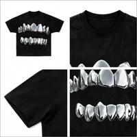 T-shirts décontractés pour hommes à impression numérique de marque OEM, 100 % coton 280 g/m², coupe oversize, col rond, manches courtes, vêtements streetwear