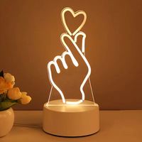 Lampe à illusion 3D LED personnalisée, décoration de chambre pour enfants, lampe de nuit LED 3D en acrylique USB, lampe de table LED 3D, lampe de nuit 3D pour enfants, cadeau