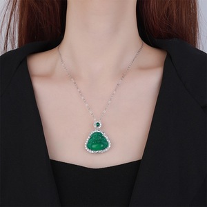 Colgante <span class=keywords><strong>de</strong></span> <span class=keywords><strong>Jade</strong></span> Verde Natural <span class=keywords><strong>de</strong></span> Varios <span class=keywords><strong>Tipos</strong></span>, Amuleto Tallado <span class=keywords><strong>de</strong></span> <span class=keywords><strong>Jade</strong></span>íta, Joyería <span class=keywords><strong>de</strong></span> Moda, Regalos para Hombres y Mujeres - Product Image 6