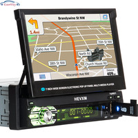 Autoradio 1 Din Android 14 2 + 32G GPS Unité Principale WIFI 8 Core 4G Autoradio Stéréo 7 Pouces Ecran Rétractable Lecteur Multimédia Vidéo