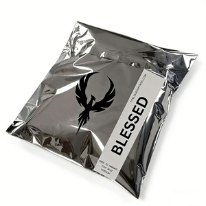Luxury Custom logo Laser Bag Metallic Holographic Shipping Clothes Poly Mailer Custom Mailing Bags With Your Own Logo Printed - Product Image 6