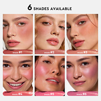 Fard à joues liquide naturel hydratant pour les yeux, les joues et les lèvres, maquillage waterproof longue tenue, vegan, vente en gros