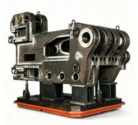 Boîtier de traction droit robuste de grande taille, usiné sur mesure en acier CNC, pour pièces de machines de construction et minières