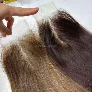 Sistema di Integrazione con Chiusura in Pizzo HD Trasparente, Capelli Umani Vergini Europei 100% Remy, Colori Personalizzati, Vendita all'Ingrosso - Product Image 3