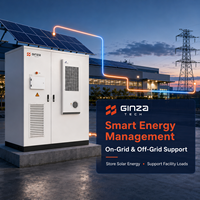 Kabinet Pendingin Cair GIC-215KNY 220.5kWh dengan BMS dan Proteksi Kebakaran untuk Penggunaan Pabrik Sistem Penyimpanan Baterai Surya Komersial