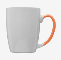 Mug à café Java bicolore personnalisé 12 oz, cadeau promotionnel d'entreprise, impression à l'encre sur céramique, vente en gros