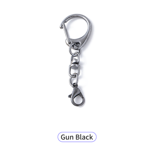 Bán Buôn Tự Làm Thủ Công Thép Không Gỉ & Hợp Kim Keychain Phần Cứng D-Hình Dạng Móc Và Nhảy Nhẫn Cho Đồng Xu Giữ - Product Image 2