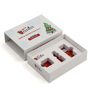 Cajas de Regalo Rígidas de Lujo Personalizadas para Navidad, Cajas de Regalo para Santa Claus - Product Image 1