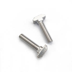 Vis en T standard européen, acier au carbone nickelé, tête de marteau en forme de T, 30-M6 pour profilés en aluminium de navire, vis de haute qualité - Product Image 2