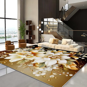 <span class=keywords><strong>Tappeto</strong></span> a farfalla moderno con stampa di <span class=keywords><strong>fiori</strong></span> per soggiorno, - Product Image 6