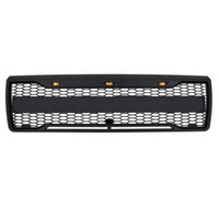 Pare-chocs avant tout-terrain robuste avec protection de châssis et calandre en maille LED pour Ford F-150 OBS 1992-1996 – Calandre avant pour F150