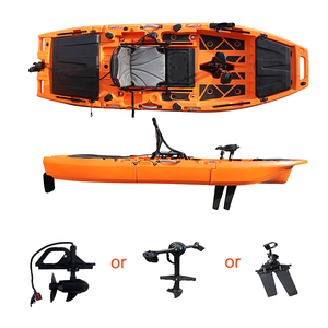 <span class=keywords><strong>Kayak</strong></span> à système de <span class=keywords><strong>propulsion</strong></span> avancé avec aileron, 10 pieds, 1 place, bateau modulaire à pédales, canoë <span class=keywords><strong>électrique</strong></span> en PEHD pour la pêche, portable - Product Image 5