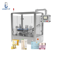 Machine de cartonnage verticale semi-automatique ZH-50 avec écran tactile PLC Omron, machine de pliage, de remplissage et de scellage de cartons