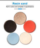 Sable époxy coloré écologique (7-120 Mesh), antidérapant et résistant à l'usure, disponible en plusieurs couleurs pour les joints de sol et la décoration des allées.