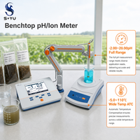 SYU I300F pH-mètre ionique -2.00~20.00pH -5.0~110 ° pH-mètre numérique C Wide Temp ATC 500 pour analyse des sols et des eaux de drainage, testeur d'eau agricole