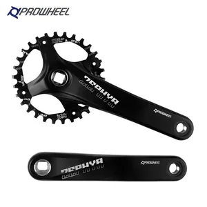 Manivelle de vélo de montagne PROWHEEL à trou carré 104 BCD, manivelle 8/9/10/11/12 vitesses, super légère et super résistante, <span class=keywords><strong>pédalier</strong></span> Omnium pour VTT - Product Image 1