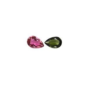 Turmalina Rosa Natural y Turmalina Verde en Forma de Pera de 3x2mm, Piedras Sueltas para Joyería con Tratamiento Térmico - Product Image 6