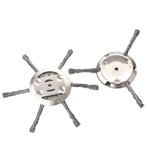 Steel Wire Weeding Wheel 22 In Cordless Grass Trimmer Head For Lawn Mower Accessories - Product Image 1