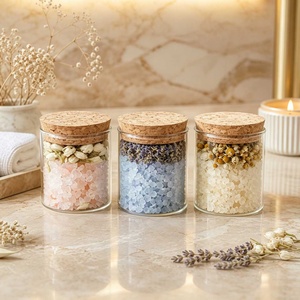 <span class=keywords><strong>Sel</strong></span> <span class=keywords><strong>de</strong></span> Bain Relaxant et Apaisant aux Fleurs Séchées (Jasmin, Lavande, Rose) pour Chakra, Bain Spa, Thé <span class=keywords><strong>de</strong></span> Bain, OEM ODM, Cadeau Corporel pour la Maison - Product Image 3