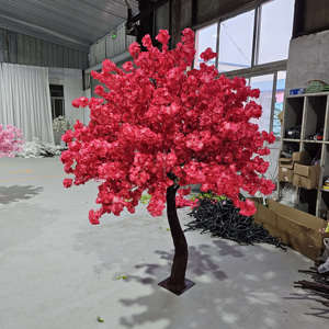 Arbres artificiels en soie (fleurs de cerisier et <span class=keywords><strong>olivier</strong></span>) de 1,5 m pour <span class=keywords><strong>d</strong></span>écor de toile de fond <span class=keywords><strong>d</strong></span>'événement, centre de table, fleurs de sakura, table blanche - Product Image 3