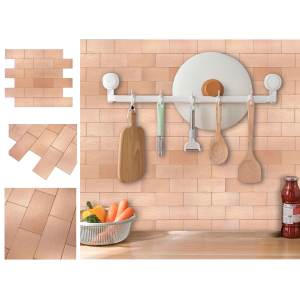 ไอเดียตกแต่ง Colorur <span class=keywords><strong>สีชมพู</strong></span>,สติกเกอร์ติดผนังแบบ DIY ง่าย Mosiaic หนังสติ๊กติดเองได้3D - Product Image 1