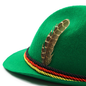 German <span class=keywords><strong>Beer</strong></span> <span class=keywords><strong>Fest</strong></span> <span class=keywords><strong>Festival</strong></span> Party Oktoberfest Hat Tyrolean Robin Hood Bavarian Custom Fedora Sombreros - Product Image 4