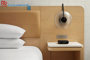 Fábrica Nuevo diseño Apartamento Hotel Muebles 5 estrellas Juegos de dormitorio Hang Zhou Hoteles modernos <span class=keywords><strong>Bet</strong></span> China Panel Juego de dormitorio de alto brillo - Product Image 2