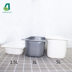 Large-capacity Ice Cream Packaging Container Disposable Square Plastic 5 Liter 1.5l 3l Ice Cream Container