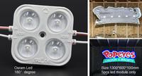 Garantie 7 ans, module LED 12V 4 LED 3W 390lm IP67 étanche, injection SMD 2835 pour enseignes publicitaires, boîte lumineuse