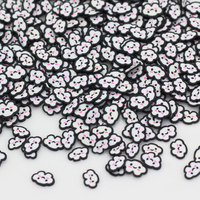 500G Diy Nail Art Polymeerklei Hagelslag Mix Kleur Happy Face Cloud Tomatenfruit Plakjes Handgemaakte Accessoires Voor Liefdesthema