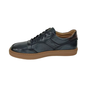Chaussures décontractées pour hommes, chaussures de sport, dessus en cuir de vachette, doublure en peau de porc, semelle extérieure en caoutchouc antidérapante, chaussures de marche élégantes - Product Image 1