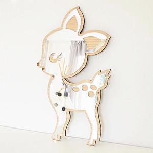 Espejo Decorativo de Pared de Madera y Acrílico con Diseño Nórdico Costero Art <span class=keywords><strong>Deco</strong></span> para Habitación Infantil de Navidad - Product Image 1