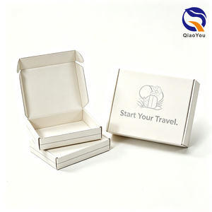 Meilleures ventes - Boîte d'expédition en carton ondulé personnalisée, durable, blanche et imprimée, pour <span class=keywords><strong>abonnement</strong></span> de produits de beauté et de soins de la peau - Product Image 1