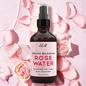 Rose Water Spray Private Label Facial Care Face Skin Toner Organic Rose Water