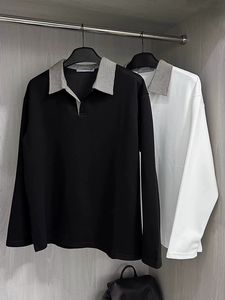 Nuova elegante <span class=keywords><strong>Polo</strong></span> da <span class=keywords><strong>uomo</strong></span> in maglia con collo a contrasto camicetta estiva camicia Casual per <span class=keywords><strong>uomo</strong></span> camicie a maniche lunghe - Product Image 3