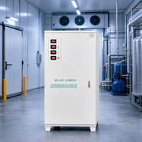 Stabilisateur de tension triphasé 120 kVA 380 V, régulateur automatique avec bobine en cuivre pur pour une utilisation indépendante triphasée stable