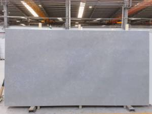 Encimera de cuarzo gris moderna superior de tocador personalizada contemporánea encimera de cocina encimeras e islas losas de piedra artificial - Product Image 3