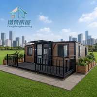 Maison mobile extensible de 20 pieds avec salle de bain, 1 à 4 pièces, maisons transportables, hébergement extérieur, hôtel, mini-maison, maisons modulaires