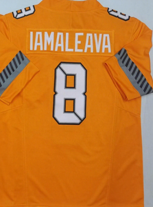 TOP 2025 Neuer College American Football 16 # MANNING 25 #   Anthrazit 8 # Iamaleava Genähte Trikots Beste Qualität Trikots - Product Image 2